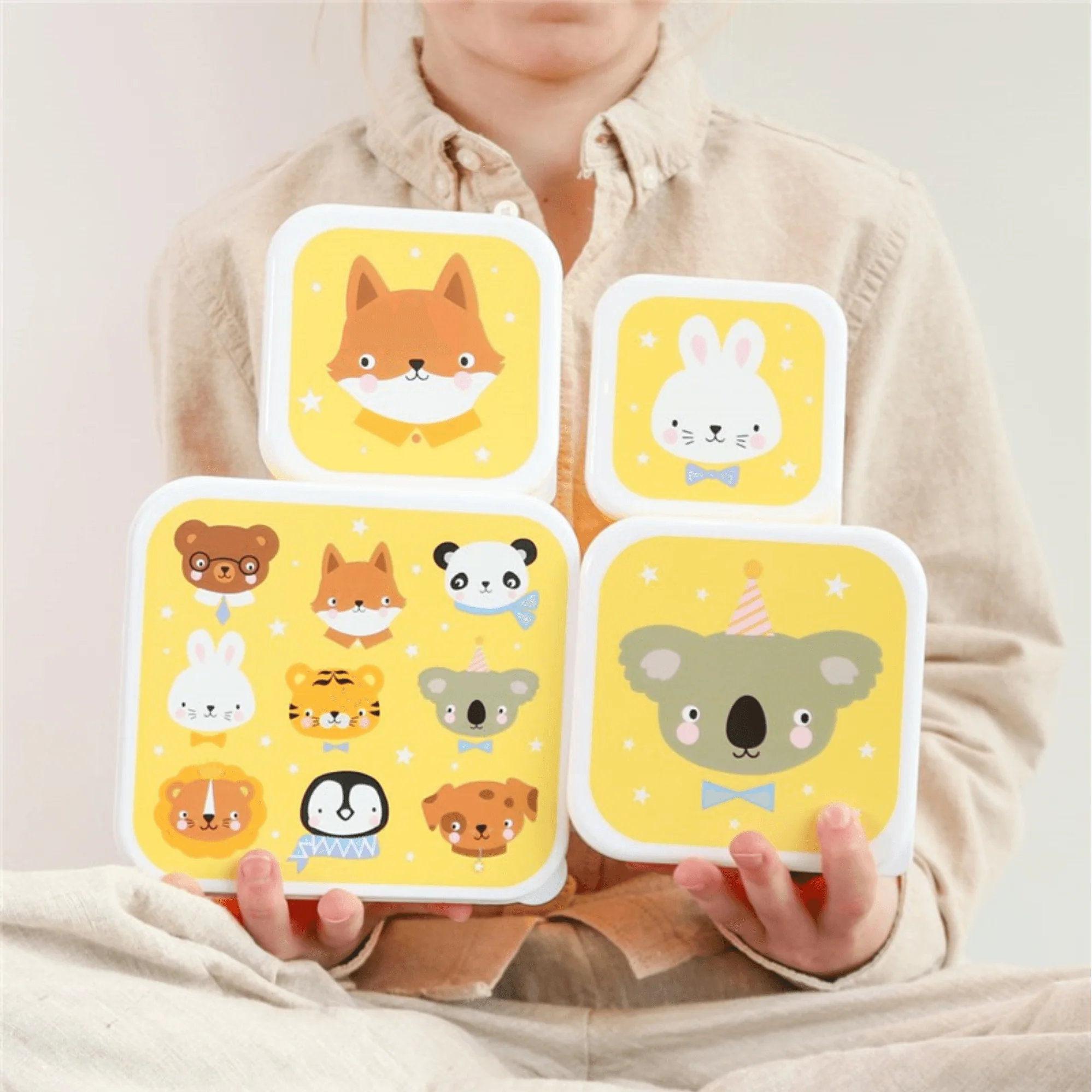 SET 4 CAJAS SNACK ANIMALES - Imagen 3