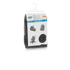Mosquitera Jané para Coche de Paseo/Capazo/Silla de Auto Grupo 0 negro