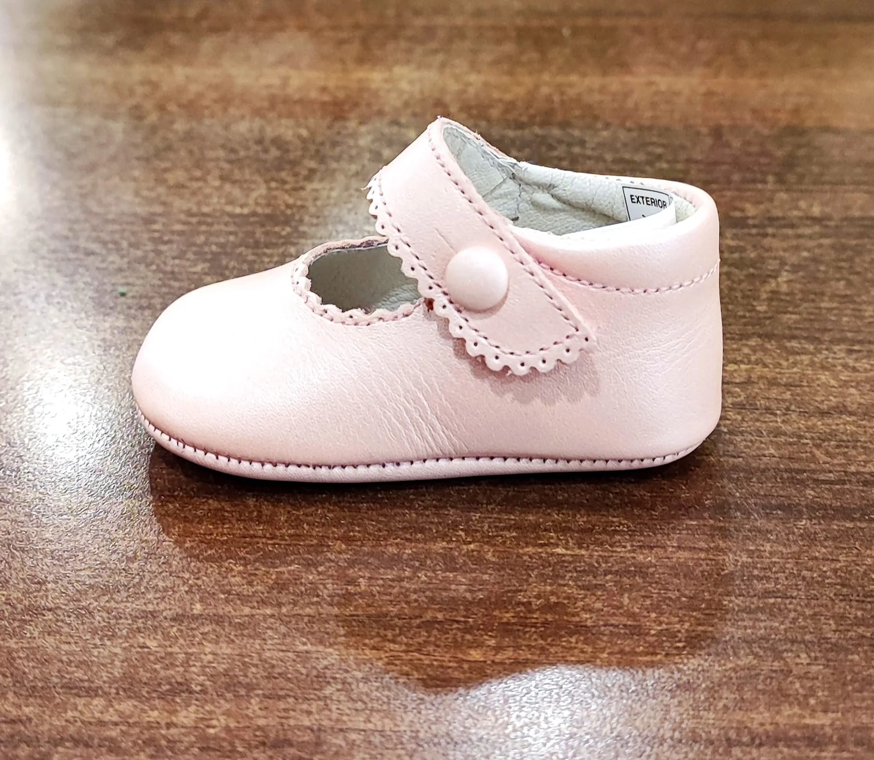 Zapato bebé mercedita sin suela piel nacarada - Imagen 6