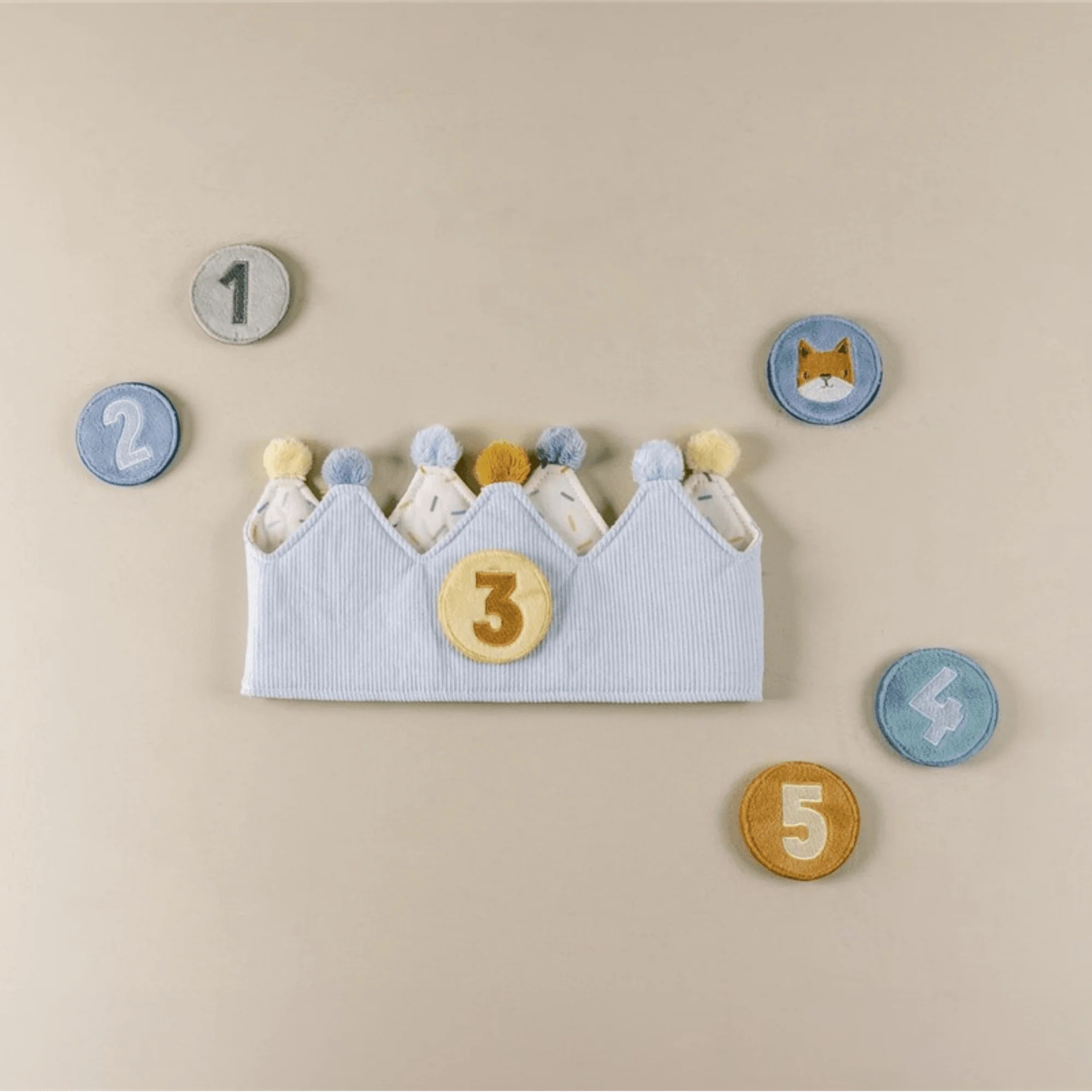 CORONA DE CUMPLEAÑOS AZUL - Imagen 5