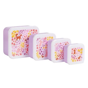 SET 4 CAJAS SNACK FLORES
