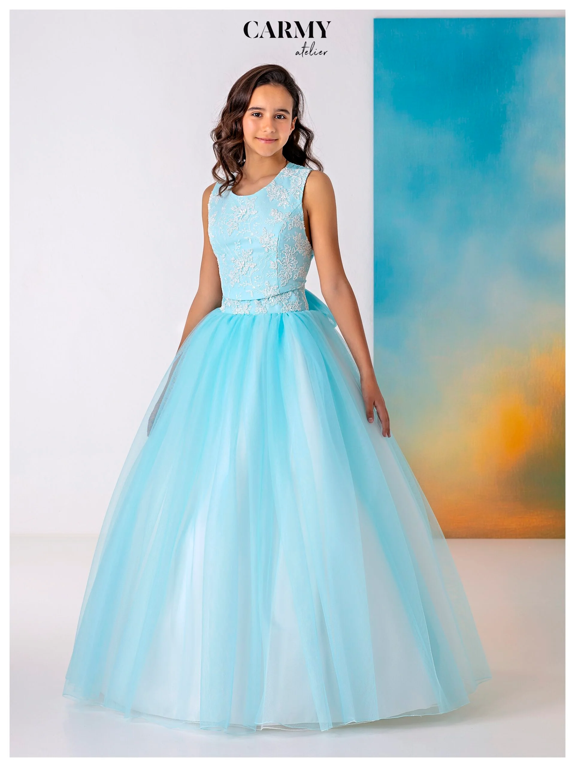 Vestido Largo Ceremonia Dama Carmy 5951 - Imagen 2