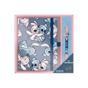 Set de Papelería Anime Stitch y Ángel
