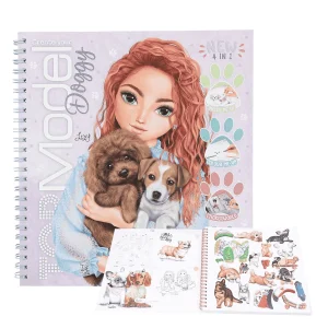Create Your Topmodel Doggy Colouring Boo