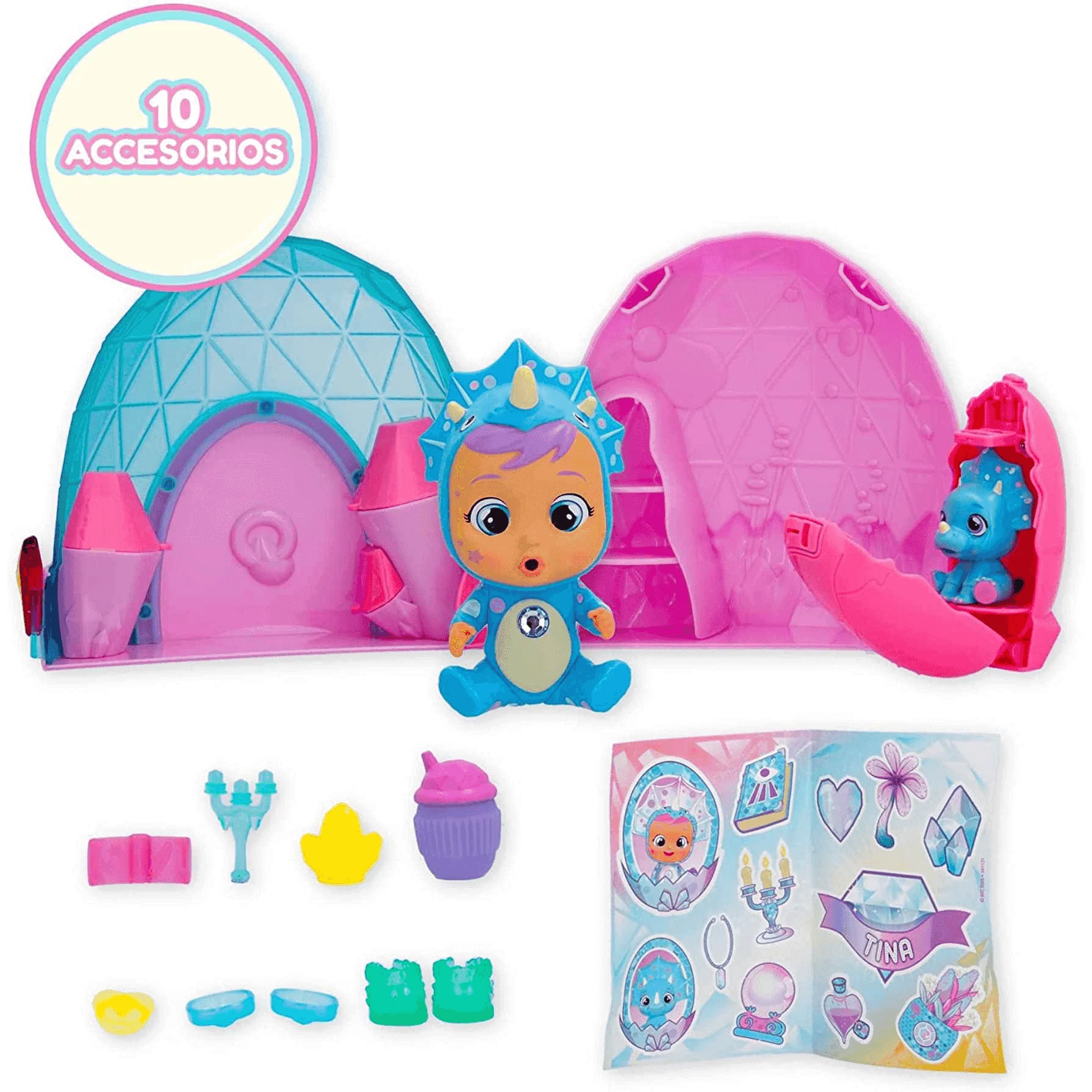 Bebés Llorones Lágrimas Mágicas Icy World Dinos Modelo Sorpresa - Imagen 4