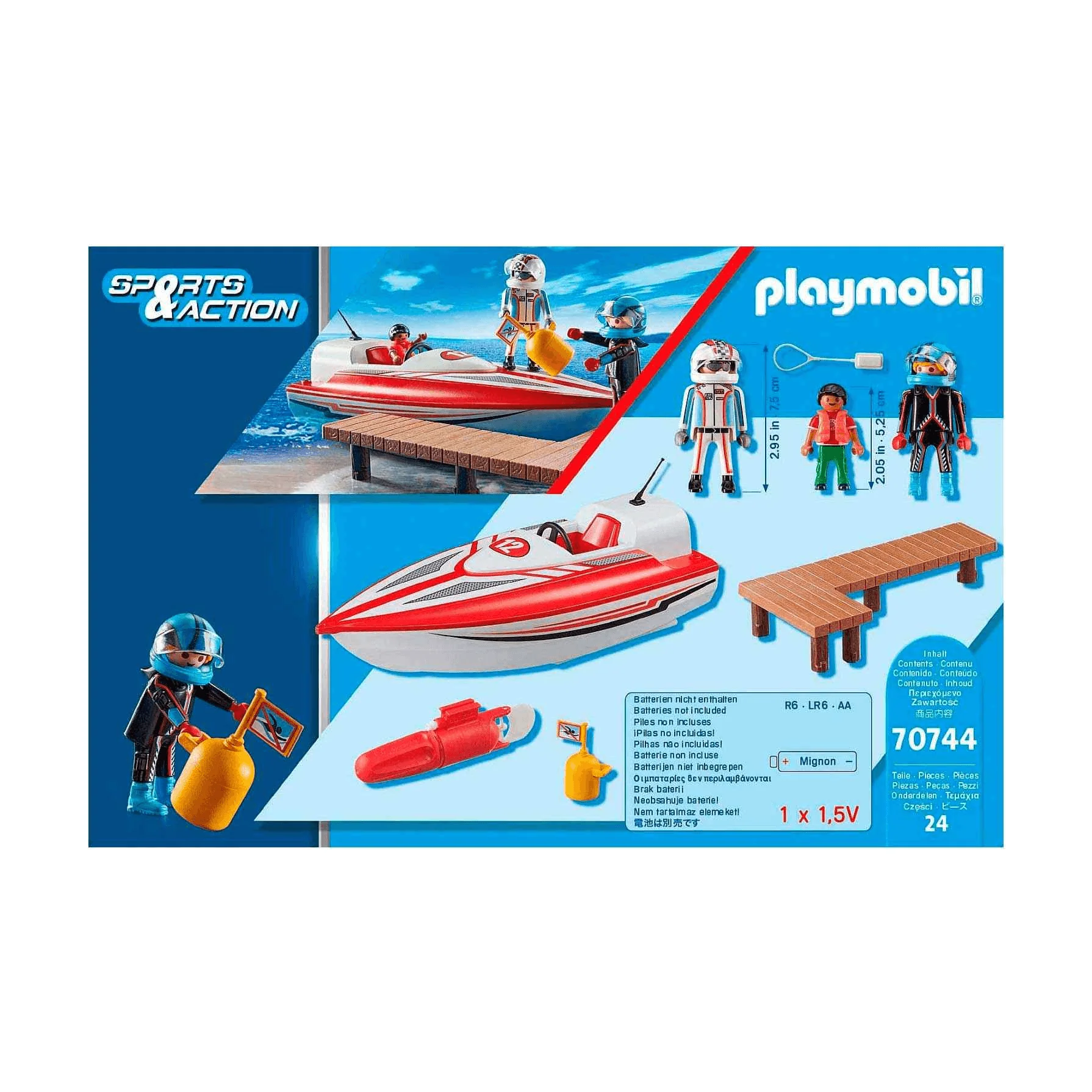 Playmobil Speedboot Lancha rápida con Motor Sumergible 70744 - Imagen 3