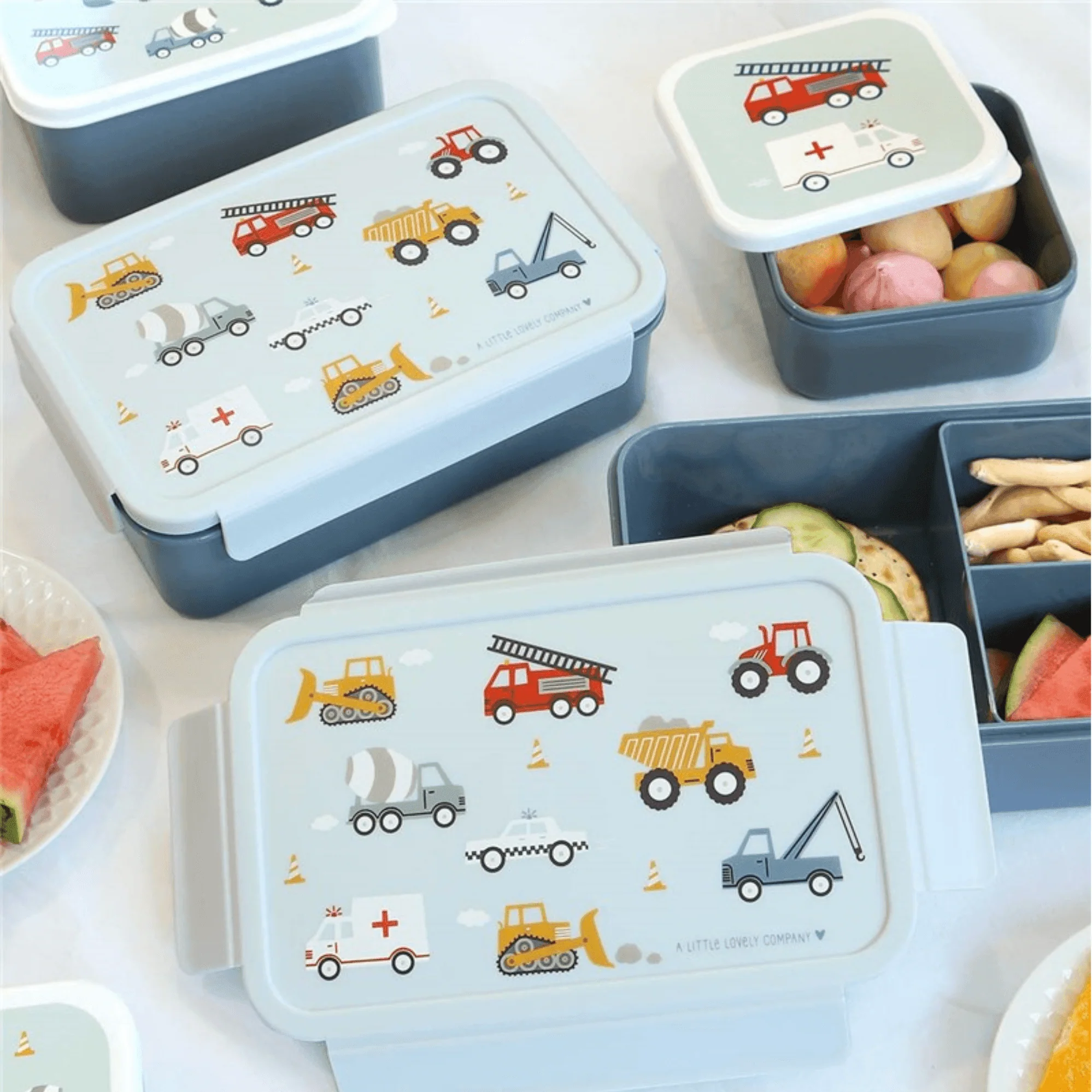 CAJA ALMUERZO BENTO VEHÍCULOS - Imagen 3