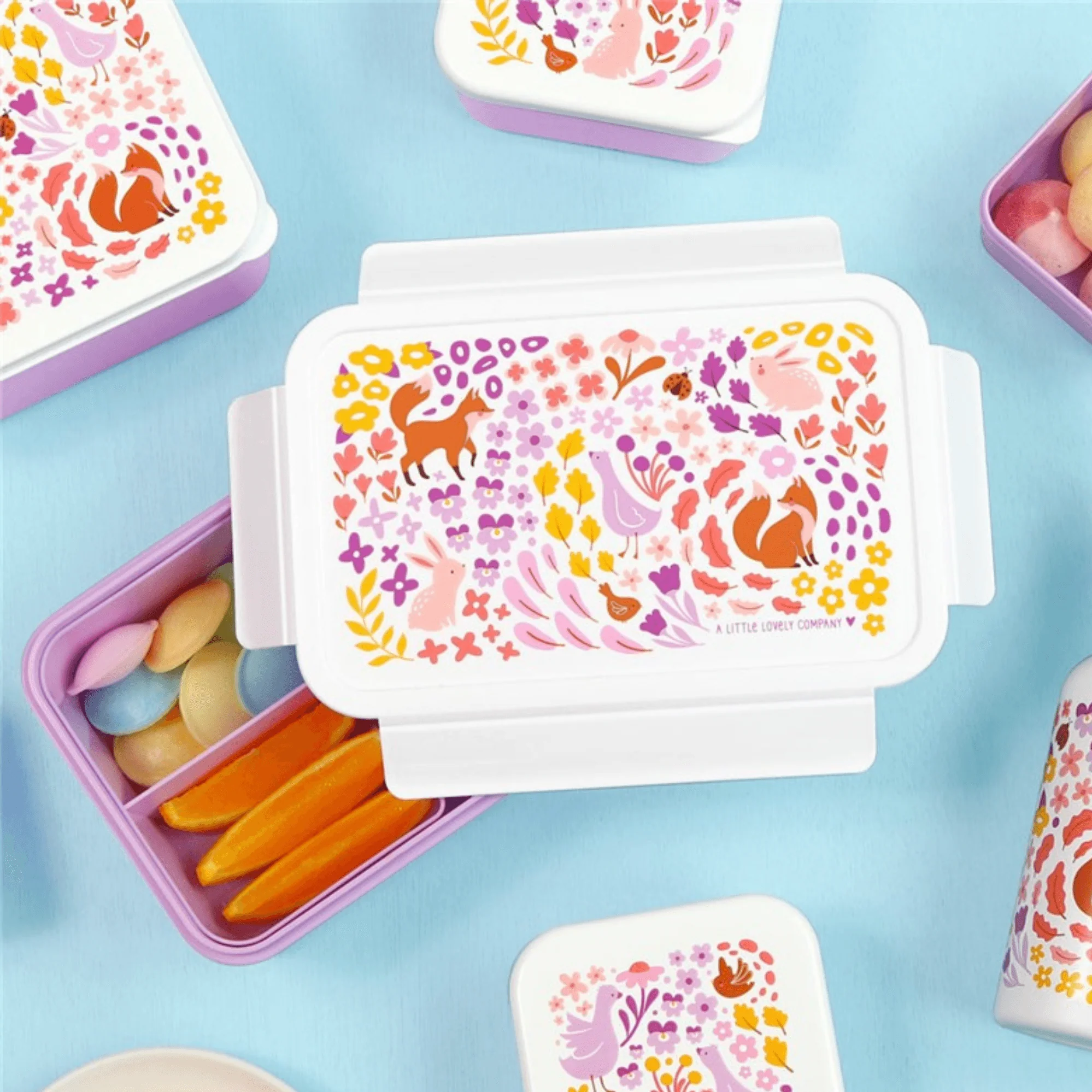 CAJA ALMUERZO BENTO FLORES - Imagen 4