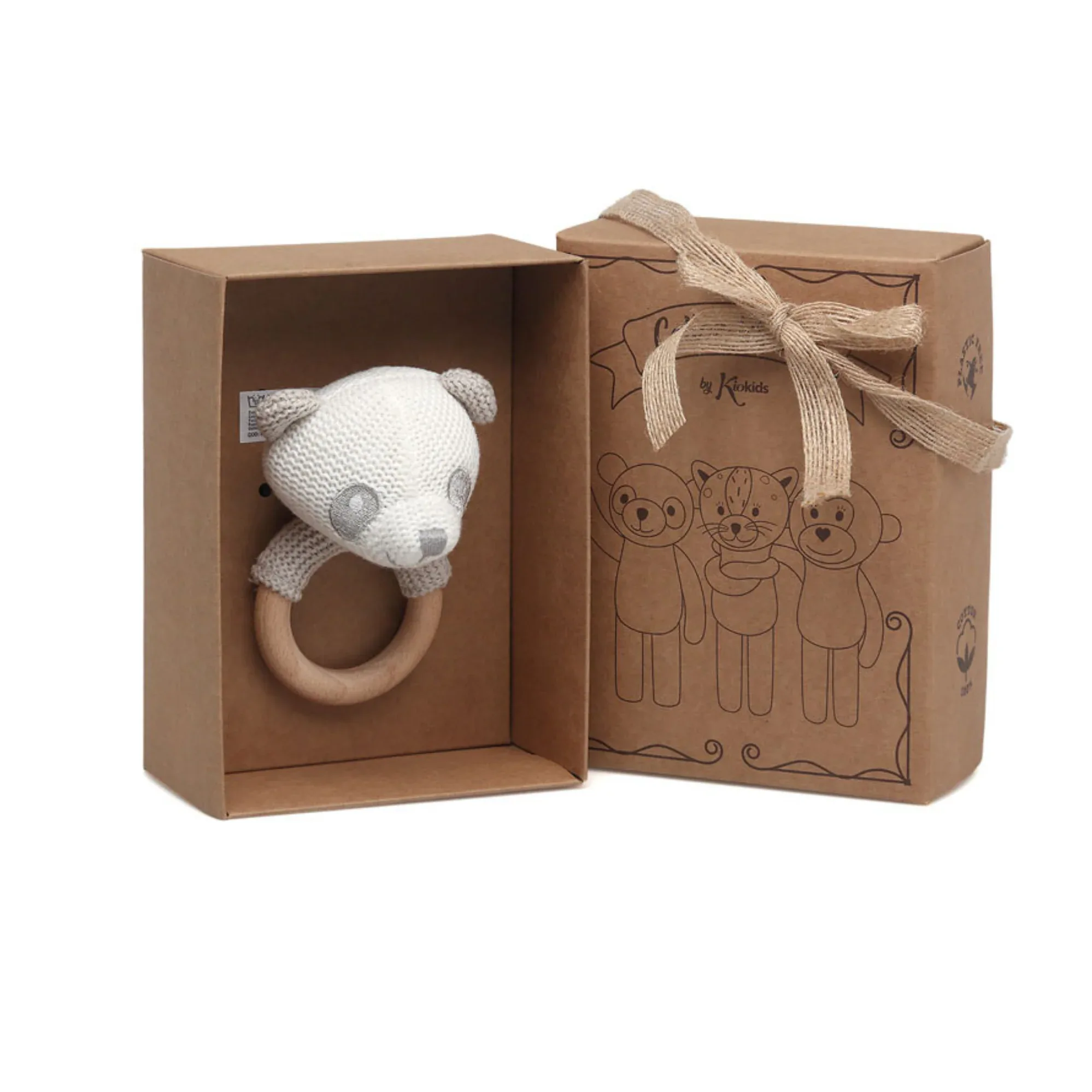 SONAJERO OSO PANDA CROCHET - Imagen 3