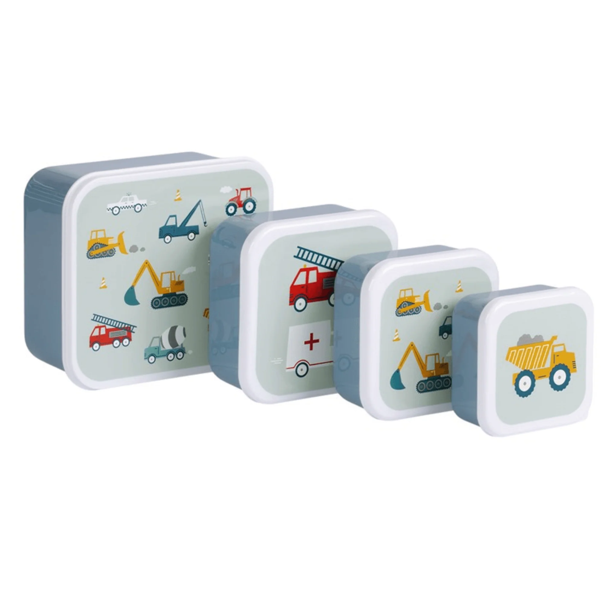 SET 4 CAJAS SNACK VEHÍCULOS - Imagen 2